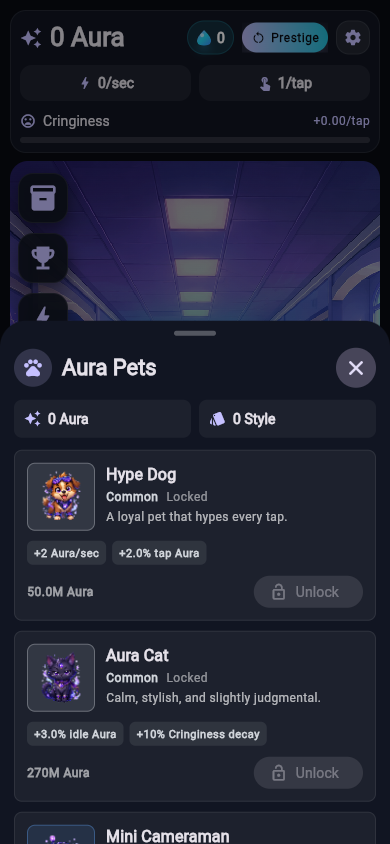 Colecția Aura Pets pe mobil